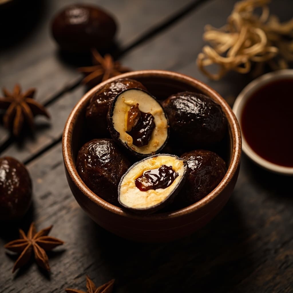 Iron Eggs Black Braised Quail Eggs Taiwan