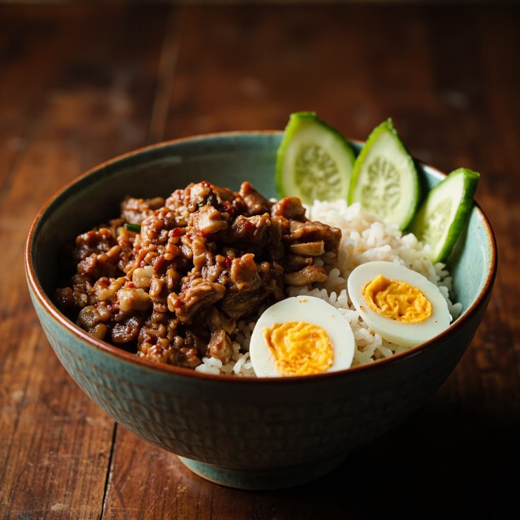 Minced Pork Rice 01