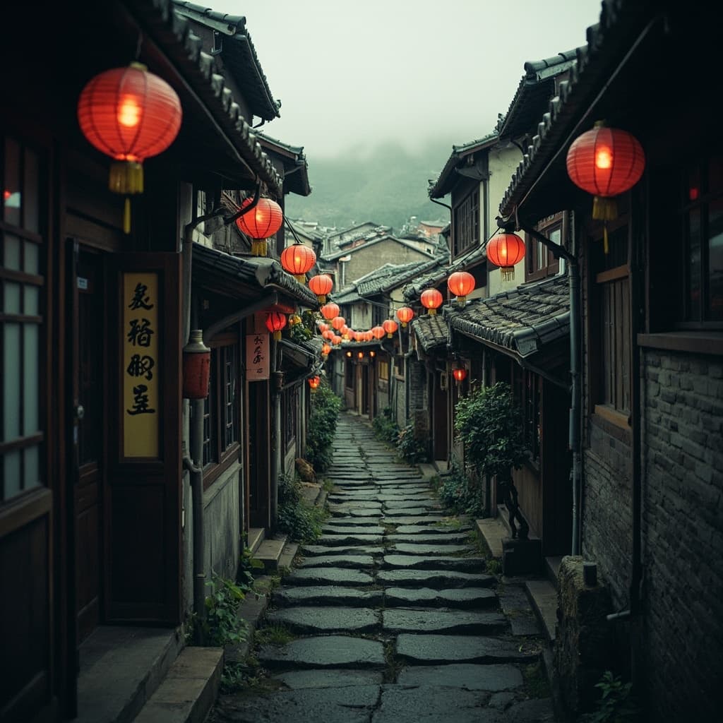 Street Jiufen Steps