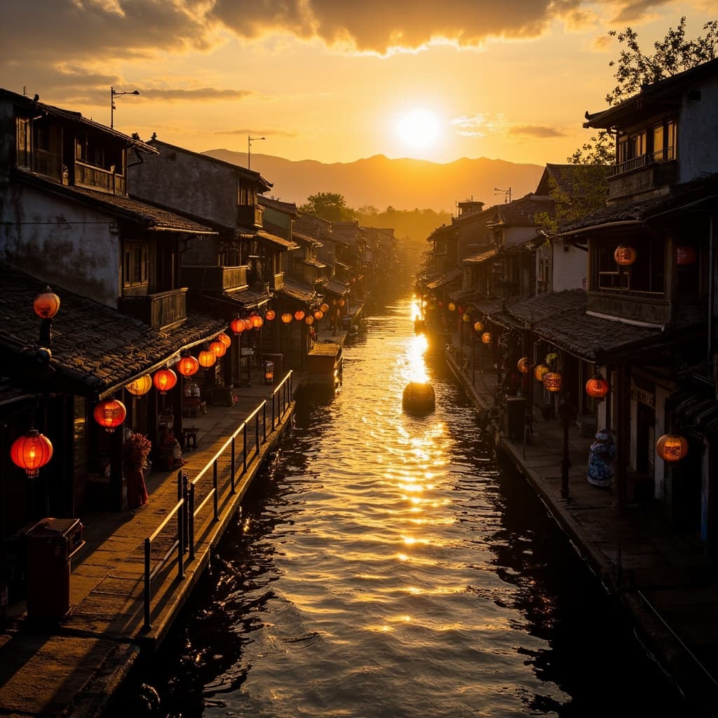 Street Tamsui Sunset