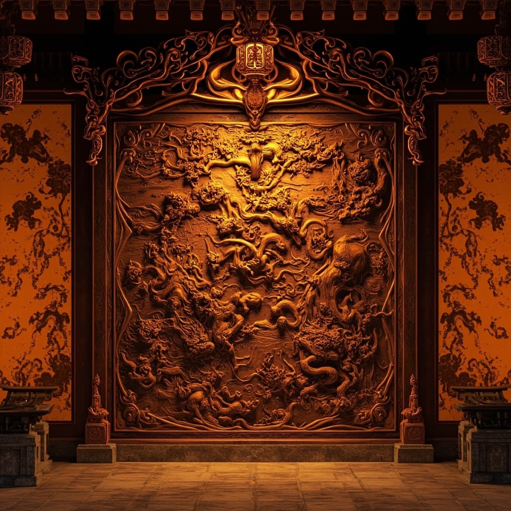 Temple Wood Carving