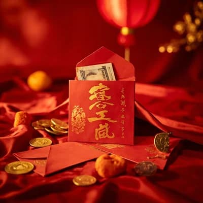Lunar New Year Red Envelopes Hong Bao