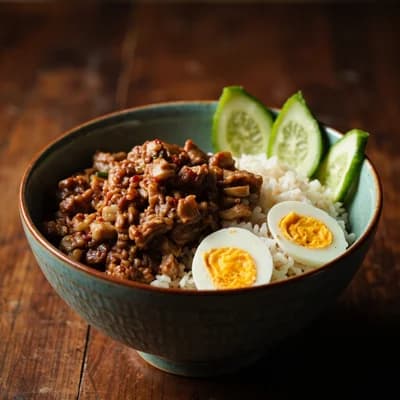 Minced Pork Rice 01
