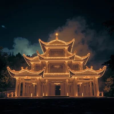 Temple Night Lights