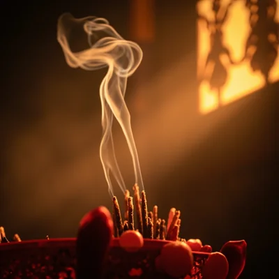 Temple Incense Detail