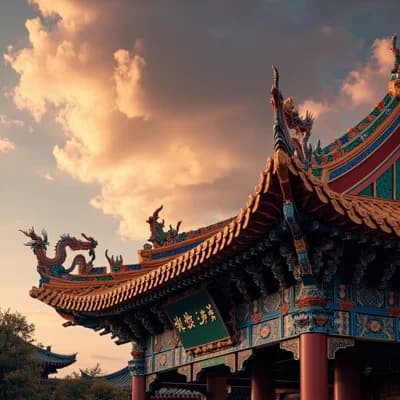 Temple Roof Dragons