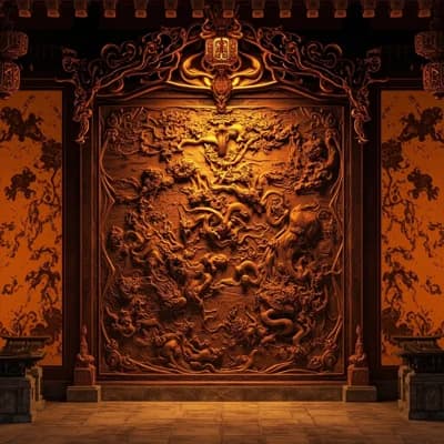 Temple Wood Carving
